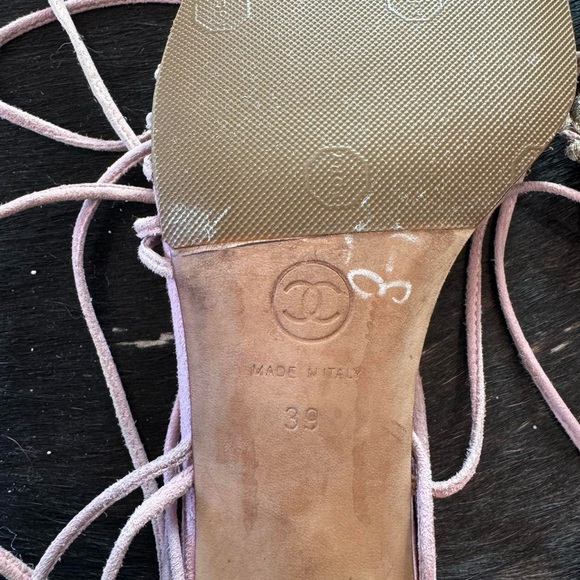 Chanel Pink Strappy Heels - Picture 5 of 8